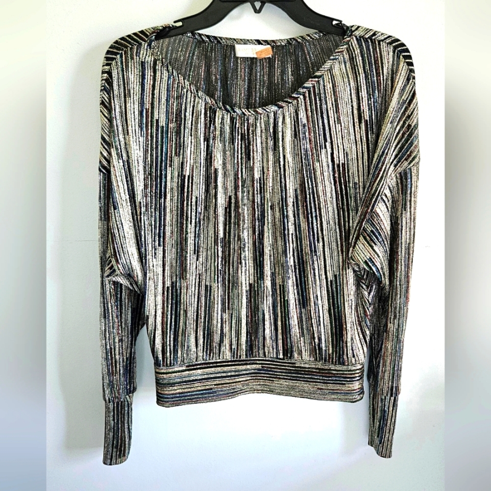 Ramy Brook Striped Metallic Women's Top